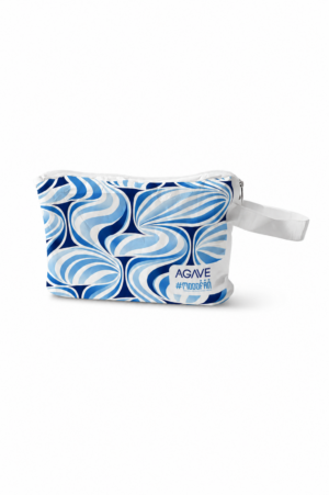 Neceser 3D · Celeste, blanco y azul